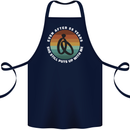 55 Year Wedding Anniversary 55th Marriage Cotton Apron 100% Organic Navy Blue