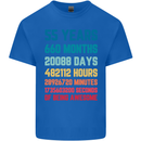 55th Birthday 55 Year Old Mens Cotton T-Shirt Tee Top Royal Blue