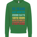 55th Birthday 55 Year Old Mens Sweatshirt Jumper Irish Green