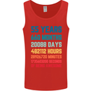 55th Birthday 55 Year Old Mens Vest Tank Top Red