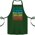 56th Birthday 56 Year Old Cotton Apron 100% Organic Forest Green