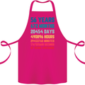 56th Birthday 56 Year Old Cotton Apron 100% Organic Pink