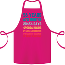 56th Birthday 56 Year Old Cotton Apron 100% Organic Pink