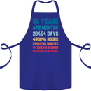 56th Birthday 56 Year Old Cotton Apron 100% Organic Royal Blue