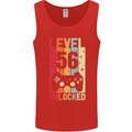 56th Birthday 56 Year Old Level Up Gamming Mens Vest Tank Top Red