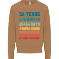 56th Birthday 56 Year Old Mens Sweatshirt Jumper Caramel Latte