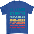 56th Birthday 56 Year Old Mens T-Shirt 100% Cotton Royal Blue