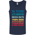 56th Birthday 56 Year Old Mens Vest Tank Top Navy Blue