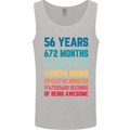 56th Birthday 56 Year Old Mens Vest Tank Top Sports Grey