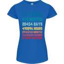 56th Birthday 56 Year Old Womens Petite Cut T-Shirt Royal Blue