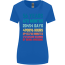 56th Birthday 56 Year Old Womens Wider Cut T-Shirt Royal Blue