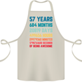 57th Birthday 57 Year Old Cotton Apron 100% Organic Natural