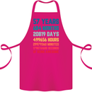 57th Birthday 57 Year Old Cotton Apron 100% Organic Pink