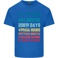 57th Birthday 57 Year Old Mens Cotton T-Shirt Tee Top Royal Blue