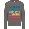 57th Birthday 57 Year Old Mens Sweatshirt Jumper Charcoal