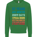 57th Birthday 57 Year Old Mens Sweatshirt Jumper Irish Green