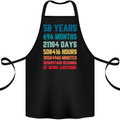 58th Birthday 58 Year Old Cotton Apron 100% Organic Black