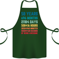 58th Birthday 58 Year Old Cotton Apron 100% Organic Forest Green
