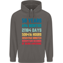 58th Birthday 58 Year Old Mens 80% Cotton Hoodie Charcoal