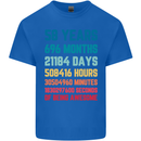 58th Birthday 58 Year Old Mens Cotton T-Shirt Tee Top Royal Blue
