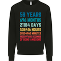 58th Birthday 58 Year Old Mens Sweatshirt Jumper Black