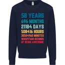 58th Birthday 58 Year Old Mens Sweatshirt Jumper Navy Blue