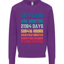 58th Birthday 58 Year Old Mens Sweatshirt Jumper Purple