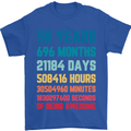 58th Birthday 58 Year Old Mens T-Shirt 100% Cotton Royal Blue