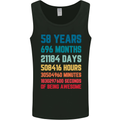58th Birthday 58 Year Old Mens Vest Tank Top Black