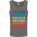 58th Birthday 58 Year Old Mens Vest Tank Top Charcoal