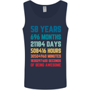 58th Birthday 58 Year Old Mens Vest Tank Top Navy Blue