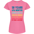 58th Birthday 58 Year Old Womens Petite Cut T-Shirt Azalea