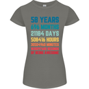 58th Birthday 58 Year Old Womens Petite Cut T-Shirt Charcoal