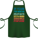 59th Birthday 59 Year Old Cotton Apron 100% Organic Forest Green