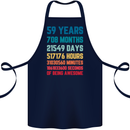59th Birthday 59 Year Old Cotton Apron 100% Organic Navy Blue