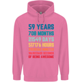 59th Birthday 59 Year Old Mens 80% Cotton Hoodie Azelea