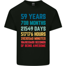 59th Birthday 59 Year Old Mens Cotton T-Shirt Tee Top Black