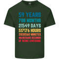 59th Birthday 59 Year Old Mens Cotton T-Shirt Tee Top Forest Green