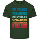 59th Birthday 59 Year Old Mens Cotton T-Shirt Tee Top Forest Green
