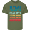 59th Birthday 59 Year Old Mens Cotton T-Shirt Tee Top Military Green