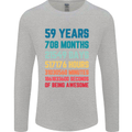 59th Birthday 59 Year Old Mens Long Sleeve T-Shirt Sports Grey