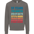 59th Birthday 59 Year Old Mens Sweatshirt Jumper Charcoal