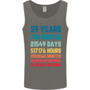 59th Birthday 59 Year Old Mens Vest Tank Top Charcoal
