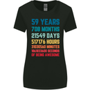59th Birthday 59 Year Old Womens Wider Cut T-Shirt Black