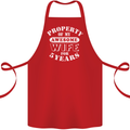 5 Year Wedding Anniversary 5th Funny Wife Cotton Apron 100% Organic Red