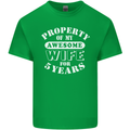 5 Year Wedding Anniversary 5th Funny Wife Mens Cotton T-Shirt Tee Top Irish Green