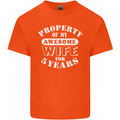 5 Year Wedding Anniversary 5th Funny Wife Mens Cotton T-Shirt Tee Top Orange