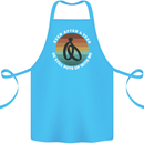 5 Year Wedding Anniversary 5th Marriage Cotton Apron 100% Organic Turquoise