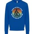 5 Year Wedding Anniversary 5th Marriage Mens Sweatshirt Jumper Royal Blue