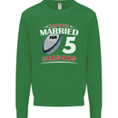 5 Year Wedding Anniversary 5th Rugby Mens Sweatshirt Jumper Irish Green